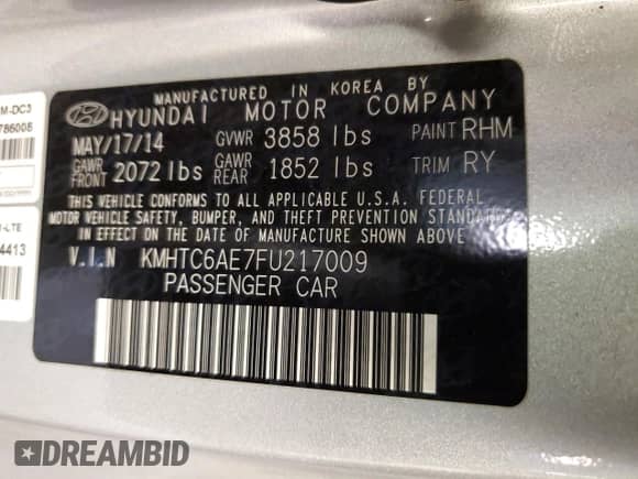 2015 Hyundai Veloster Turbo z VIN KMHTC6AE7FU217009, wystawiony jako Copart lot #54580164 z przebiegiem 82 008 mil mil oraz . Historia ofert i sprzedaży dostępna na DreamBid. Obrazek 12.