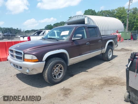 ✅ 2004 Dodge Dakota SLT • VIN: 1D7HG48NX4S649522 • Lot: 42580132. Listed on IAAI with 124,037 mi. Free auction sales archive from the USA and detailed vehicle history report at DreamBid. Image 2.