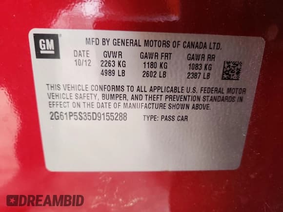 ✅ 2013 Cadillac XTS Luxury • VIN: 2G61P5S35D9155288 • Лот: 90841835. Опубликован ранее на Copart с пробегом 200 304 миль. Бесплатный доступ к архиву аукционных продаж из США и подробный отчёт об истории автомобиля на DreamBid. Изображение 12.