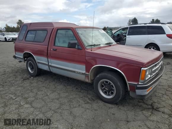 1993 Chevrolet S-10 X96 с VIN 1GCCS14RXP8134497, выставлен на аукционе Copart как лот 80912514 с пробегом 167 287 миль миль и Списание • Salvage title. История ставок и продаж доступна на DreamBid. Изображение 4.