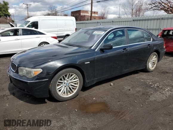 ✅ 2004 BMW 7 Series 745Li • VIN: WBAGN634X4DS45675 • Lot: 52304465. Listed on Copart with 160,296 mi. Free auction sales archive from the USA and detailed vehicle history report at DreamBid. Image 1.