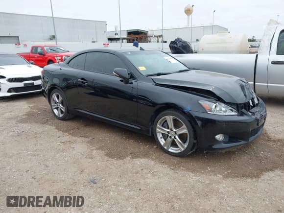 ✅ 2012 Lexus IS 350 C • VIN: JTHFE2C26C2507917 • Lot: 41353989. Listed on IAAI with 129,542 mi. Free auction sales archive from the USA and detailed vehicle history report at DreamBid. Image 1.