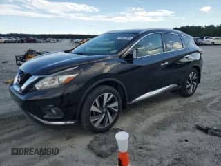 2016 Nissan Murano SV with VIN 5N1AZ2MH1GN126625, listed as a Copart auction lot 69097405 with 50,588 mi miles and Salvage title. Bid and sale history available at DreamBid. Image 1.