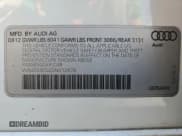 ✅ 2013 Audi A8 4.0L • VIN: WAUR2AFD2DN012478 • Lot: 49733565. Listed on Copart with 115,323 mi. Free auction sales archive from the USA and detailed vehicle history report at DreamBid. Image 12.