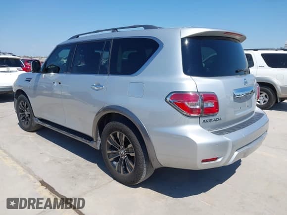 ✅ 2017 Nissan Armada Platinum • VIN: JN8AY2ND3H9002499 • Lot: 43336026. Listed on IAAI with 162,207 mi. Free auction sales archive from the USA and detailed vehicle history report at DreamBid. Image 3.