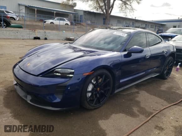 ✅ 2023 Porsche Taycan GTS • VIN: WP0AD2Y16PSA47648 • Лот: 75741743. Опубликован ранее на Copart с пробегом 7 443 миль. Бесплатный доступ к архиву аукционных продаж из США и подробный отчёт об истории автомобиля на DreamBid. Изображение 1.