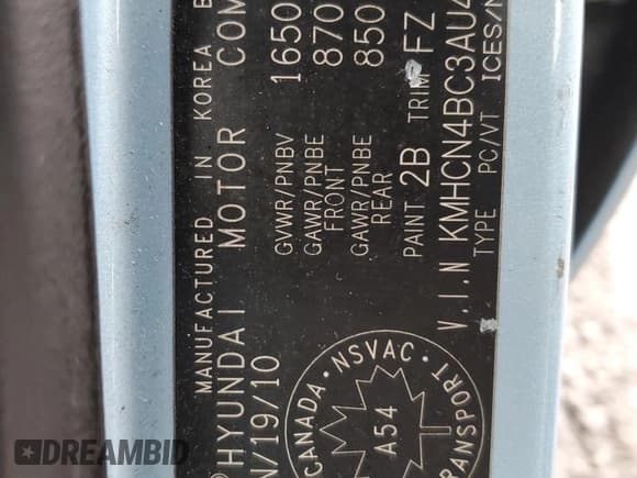 ✅ 2010 Hyundai Accent GL • VIN: KMHCN4BC3AU494793 • Лот: 85128204. Опубликован ранее на Copart с пробегом 180 672 миль. Бесплатный доступ к архиву аукционных продаж из США и подробный отчёт об истории автомобиля на DreamBid. Изображение 13.