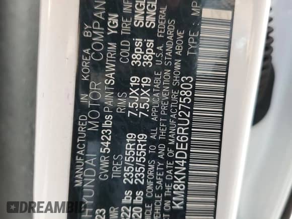 2024 Hyundai Ioniq 5 SEL z VIN KM8KN4DE6RU275803, wystawiony jako Copart lot #70481494 z przebiegiem 2 024 mil mil oraz Szkoda całkowita • Salvage title. Historia ofert i sprzedaży dostępna na DreamBid. Obrazek 13.