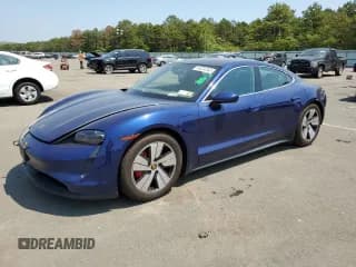 ✅ 2020 Porsche Taycan 4S • VIN: WP0AB2Y17LSA52275 • Лот: 54324343. Опубликован ранее на Copart с пробегом 28 520 миль. Бесплатный доступ к архиву аукционных продаж из США и подробный отчёт об истории автомобиля на DreamBid. Изображение 1.