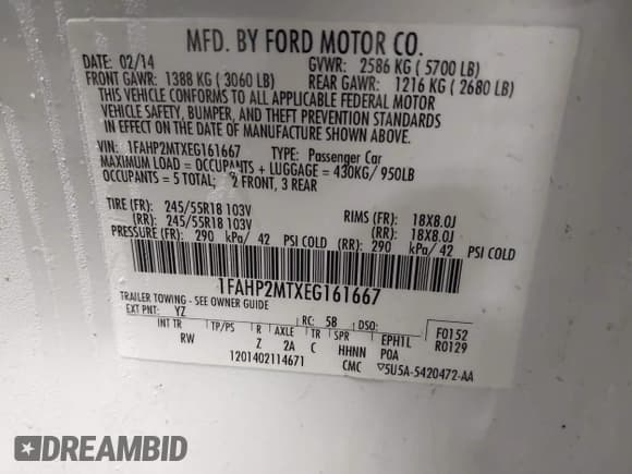 ✅ 2014 Ford Police Interceptor • VIN: 1FAHP2MTXEG161667 • Лот: 43544098. Опубликован ранее на IAAI с пробегом 135 862 миль. Бесплатный доступ к архиву аукционных продаж из США и подробный отчёт об истории автомобиля на DreamBid. Изображение 9.