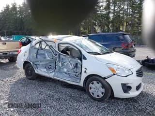 ✅ 2017 Mitsubishi Mirage ES • VIN: ML32F3FJ0HHF06603 • Lot: 43496652. Listed on IAAI with 109,037 mi. Free auction sales archive from the USA and detailed vehicle history report at DreamBid. Image 1.