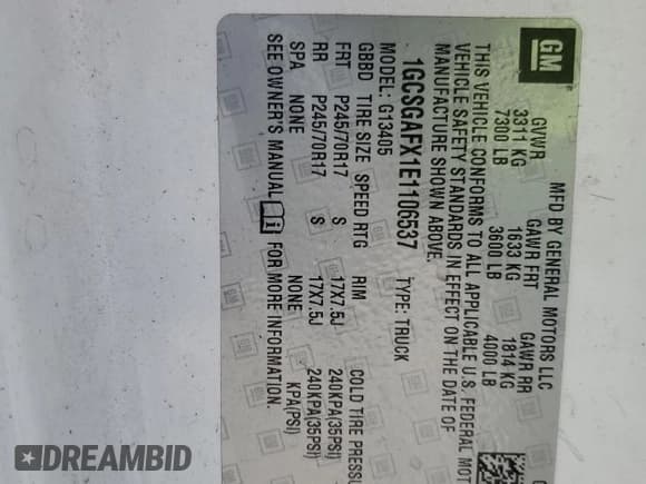 ✅ 2014 Chevrolet Express Cargo • VIN: 1GCSGAFX1E1106537 • Lot: 67952795. Wystawiony na Copart z przebiegiem 198 464 mil. Bezpłatny archiwum sprzedaży aukcyjnych z USA i szczegółowy raport historii pojazdu na DreamBid. Zdjęcie 13.