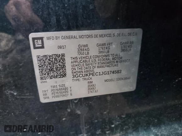 ✅ 2018 Chevrolet Silverado 1500 Custom • VIN: 3GCUKPEC1JG174583 • Лот: 89442525. Опубликован ранее на Copart с пробегом 143 178 миль. Бесплатный доступ к архиву аукционных продаж из США и подробный отчёт об истории автомобиля на DreamBid. Изображение 13.