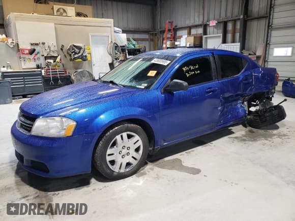 ✅ 2014 Dodge Avenger SE • VIN: 1C3CDZAG4EN111201 • Лот: 43600995. Опубликован ранее на Copart с пробегом 200 460 миль. Бесплатный доступ к архиву аукционных продаж из США и подробный отчёт об истории автомобиля на DreamBid. Изображение 1.