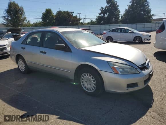 2007 Honda Accord VP with VIN 1HGCM56187A020369, listed as a Copart auction lot 86095355 with 109,048 mi miles and Salvage title. Bid and sale history available at DreamBid. Image 4.