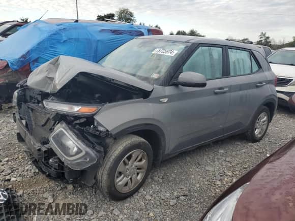 2022 Hyundai Venue SE с VIN KMHRB8A35NU174599, выставлен на аукционе Copart как лот 75725974 с пробегом 60 229 миль миль и Списание • Salvage title. История ставок и продаж доступна на DreamBid. Изображение 1.