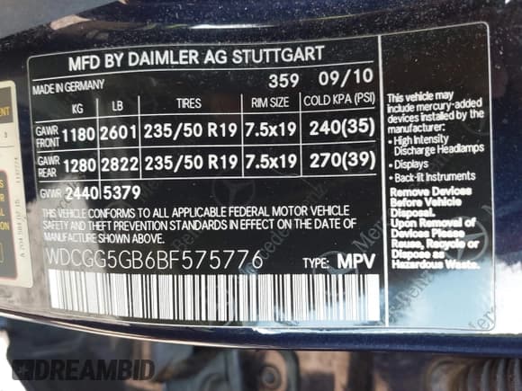 ✅ 2011 Mercedes-Benz GLK 350 • VIN: WDCGG5GB6BF575776 • Lot: 43230813. Listed on IAAI with 157,095 mi. Free auction sales archive from the USA and detailed vehicle history report at DreamBid. Image 9.