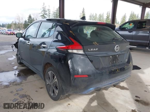 ✅ 2020 Nissan LEAF SL Plus • VIN: 1N4BZ1DP7LC304057 • Lot: 41765344. Listed on IAAI with 43,134 mi. Free auction sales archive from the USA and detailed vehicle history report at DreamBid. Image 3.