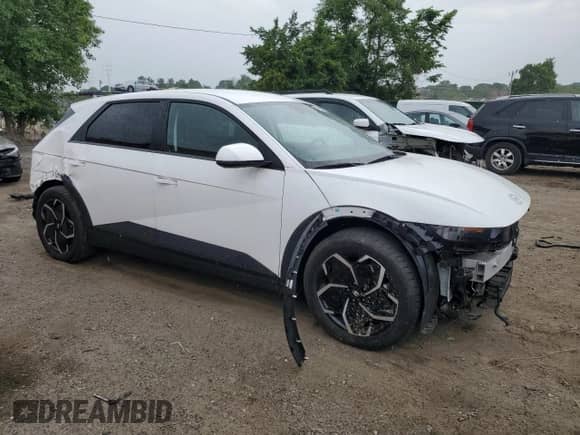 2022 Hyundai Ioniq 5 SEL with VIN KM8KNDAF4NU102773, listed as a Copart auction lot 53967444 with 27,071 mi miles and Salvage title. Bid and sale history available at DreamBid. Image 4.