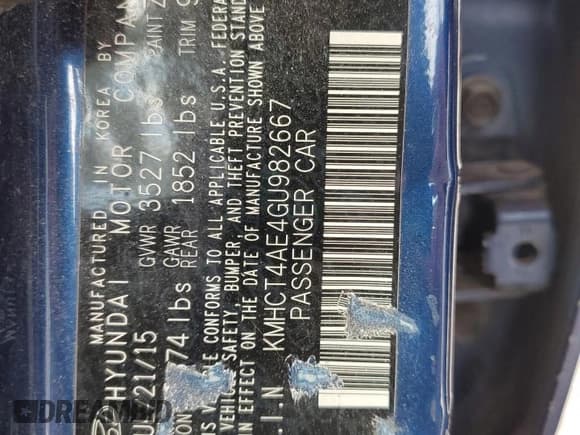 ✅ 2016 Hyundai Accent SE • VIN: KMHCT4AE4GU982667 • Лот: 78104804. Опубликован ранее на Copart с пробегом 141 191 миль. Бесплатный доступ к архиву аукционных продаж из США и подробный отчёт об истории автомобиля на DreamBid. Изображение 12.