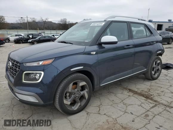 ✅ 2020 Hyundai Venue SEL • VIN: KMHRC8A34LU014160 • Lot: 82614324. Listed on Copart with 24,604 mi. Free auction sales archive from the USA and detailed vehicle history report at DreamBid. Image 1.