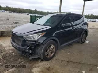 2017 Hyundai Santa Fe 2.4L with VIN 5XYZU3LB9HG452545, listed as a Copart auction lot 90259415 with 105,767 mi miles and Salvage title. Bid and sale history available at DreamBid. Image 1.