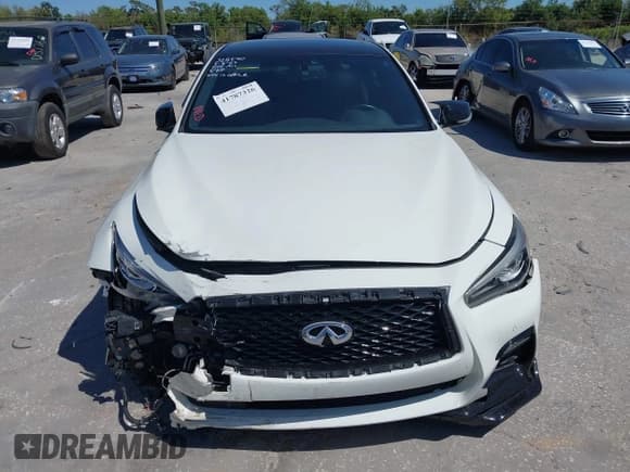✅ 2018 Infiniti Q50 Red Sport 400 • VIN: JN1FV7AP5JM460977 • Lot: 41787326. Listed on IAAI with 51,490 mi. Free auction sales archive from the USA and detailed vehicle history report at DreamBid. Image 12.