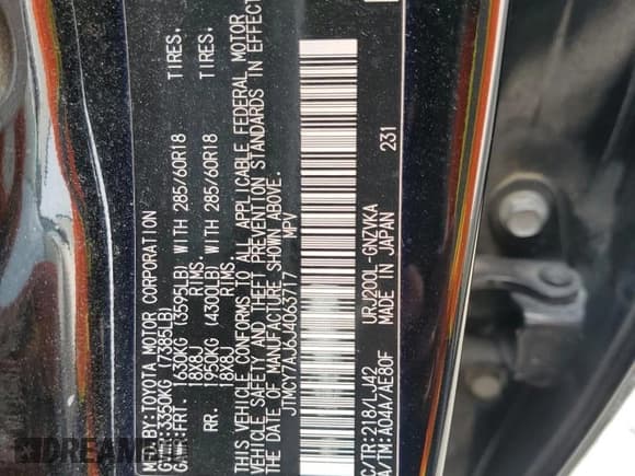 ✅ 2018 Toyota Land Cruiser • VIN: JTMCY7AJ6J4063717 • Лот: 71155184. Опубликован ранее на Copart с пробегом 107 071 миль. Бесплатный доступ к архиву аукционных продаж из США и подробный отчёт об истории автомобиля на DreamBid. Изображение 13.