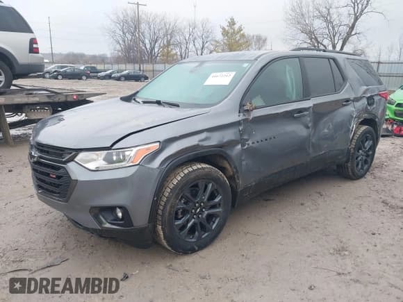 ✅ 2021 Chevrolet Traverse RS • VIN: 1GNEVJKW9MJ205306 • Lot: 41672212. Wystawiony na IAAI z przebiegiem 58 812 mil. Bezpłatny archiwum sprzedaży aukcyjnych z USA i szczegółowy raport historii pojazdu na DreamBid. Zdjęcie 2.