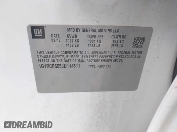 ✅ 2018 Chevrolet Volt LT • VIN: 1G1RC6S55JU114511 • Lot: 43540536. Wystawiony na IAAI z przebiegiem 183 041 mil. Bezpłatny archiwum sprzedaży aukcyjnych z USA i szczegółowy raport historii pojazdu na DreamBid. Zdjęcie 9.