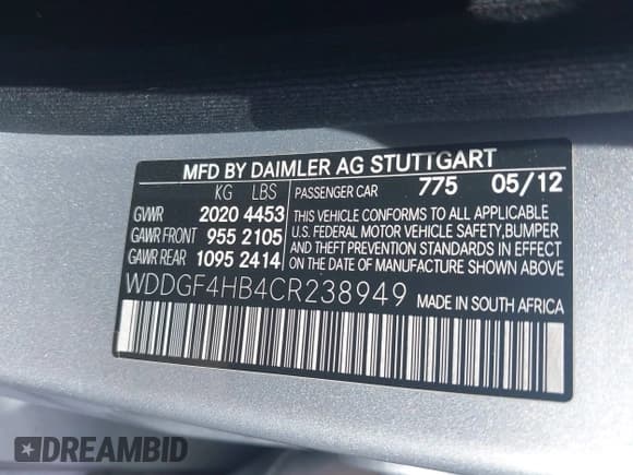 ✅ 2012 Mercedes-Benz C 250 Sport • VIN: WDDGF4HB4CR238949 • Lot: 43285302. Wystawiony na IAAI z przebiegiem 59 176 mil. Bezpłatny archiwum sprzedaży aukcyjnych z USA i szczegółowy raport historii pojazdu na DreamBid. Zdjęcie 9.