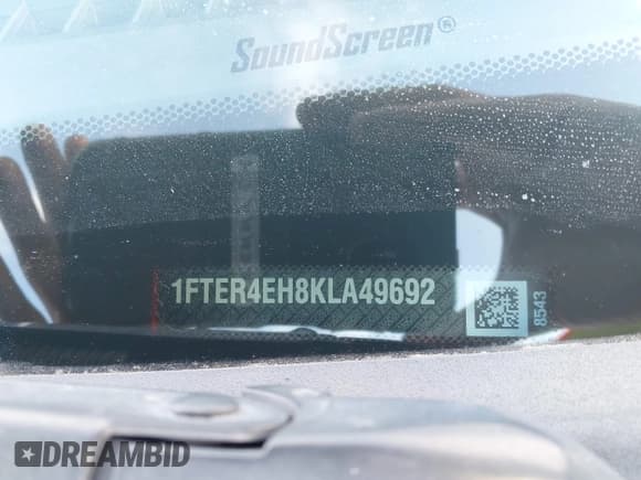 ✅ 2019 Ford Ranger Lariat • VIN: 1FTER4EH8KLA49692 • Lot: 43300828. Listed on IAAI with 66,180 mi. Free auction sales archive from the USA and detailed vehicle history report at DreamBid. Image 9.