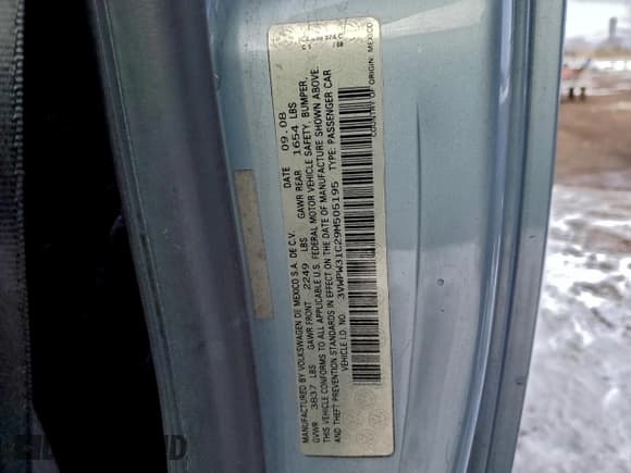 ✅ 2009 Volkswagen Beetle S • VIN: 3VWPW31C29M505195 • Лот: 95069435. Опубликован ранее на Copart с пробегом 97 849 миль. Бесплатный доступ к архиву аукционных продаж из США и подробный отчёт об истории автомобиля на DreamBid. Изображение 12.