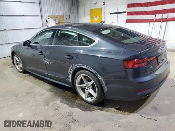 ✅ 2018 Audi A5 Sportback Premium Plus • VIN: WAUENCF54JA019283 • Lot: 91059475. Listed on Copart with 153,959 mi. Free auction sales archive from the USA and detailed vehicle history report at DreamBid. Image 2.