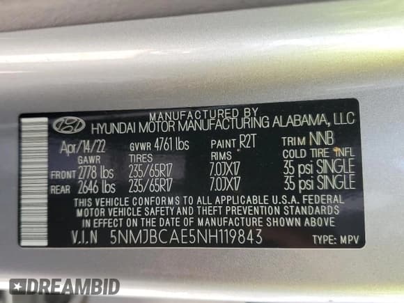 ✅ 2022 Hyundai Tucson SEL • VIN: 5NMJBCAE5NH119843 • Lot: 70604314. Wystawiony na Copart z przebiegiem 21 001 mil. Bezpłatny archiwum sprzedaży aukcyjnych z USA i szczegółowy raport historii pojazdu na DreamBid. Zdjęcie 14.