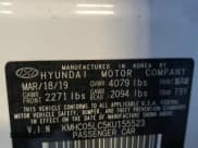 ✅ 2019 Hyundai Ioniq Limited • VIN: KMHC05LC5KU155523 • Lot: 88932875. Wystawiony na Copart z przebiegiem 71 599 mil. Bezpłatny archiwum sprzedaży aukcyjnych z USA i szczegółowy raport historii pojazdu na DreamBid. Zdjęcie 15.