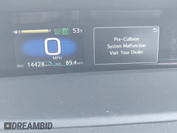 ✅ 2022 Toyota Prius LE • VIN: JTDKAMFP8N3198379 • Lot: 42094943. Listed on IAAI with 14,428 mi. Free auction sales archive from the USA and detailed vehicle history report at DreamBid. Image 15.