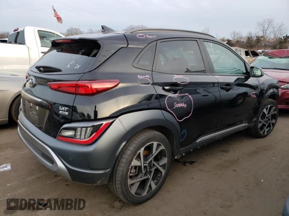 ✅ 2023 Hyundai Kona Limited • VIN: KM8K5CA34PU945326 • Лот: 41461234. Опубликован ранее на Copart с пробегом 12 726 миль. Бесплатный доступ к архиву аукционных продаж из США и подробный отчёт об истории автомобиля на DreamBid. Изображение 3.