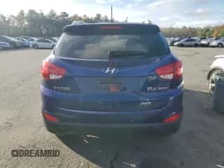 2013 Hyundai Tucson GLS with VIN KM8JUCAC7DU621295, listed as a Copart auction lot 89889485 with 56,897 mi miles and Salvage title. Bid and sale history available at DreamBid. Image 6.