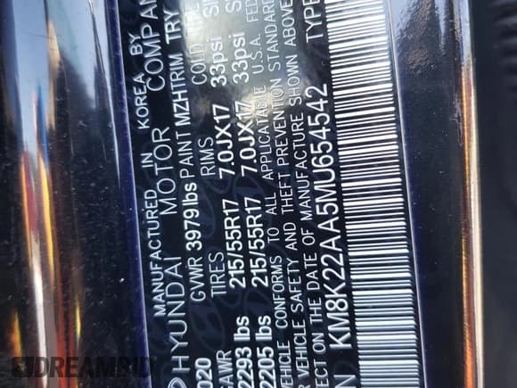 ✅ 2021 Hyundai Kona SEL • VIN: KM8K22AA5MU654542 • Лот: 72802914. Опубликован ранее на Copart с пробегом 57 176 миль. Бесплатный доступ к архиву аукционных продаж из США и подробный отчёт об истории автомобиля на DreamBid. Изображение 13.