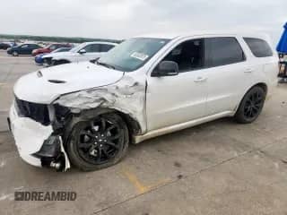 2019 Dodge Durango R/T with VIN 1C4SDHCT3KC549873, listed as a Copart auction lot 63533975 with 114,038 mi miles and Salvage title. Bid and sale history available at DreamBid. Image 1.