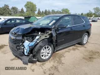 2024 Chevrolet Equinox LT z VIN 3GNAXKEGXRL345593, wystawiony jako Copart lot #72097235 z przebiegiem 13 536 mil mil oraz Szkoda całkowita • Salvage title. Historia ofert i sprzedaży dostępna na DreamBid. Obrazek 1.