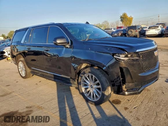 ✅ 2022 Cadillac Escalade ESV Premium Luxury • VIN: 1GYS3KKL4NR336735 • Лот: 96994465. Опубликован ранее на Copart с пробегом 48 546 миль. Бесплатный доступ к архиву аукционных продаж из США и подробный отчёт об истории автомобиля на DreamBid. Изображение 4.