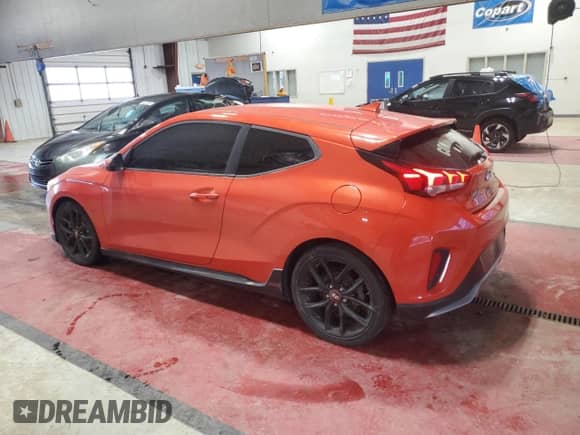 2019 Hyundai Veloster Turbo z VIN KMHTH6AB9KU015130, wystawiony jako Copart lot #88855185 z przebiegiem 97 021 mil mil oraz Szkoda całkowita • Salvage title. Historia ofert i sprzedaży dostępna na DreamBid. Obrazek 2.