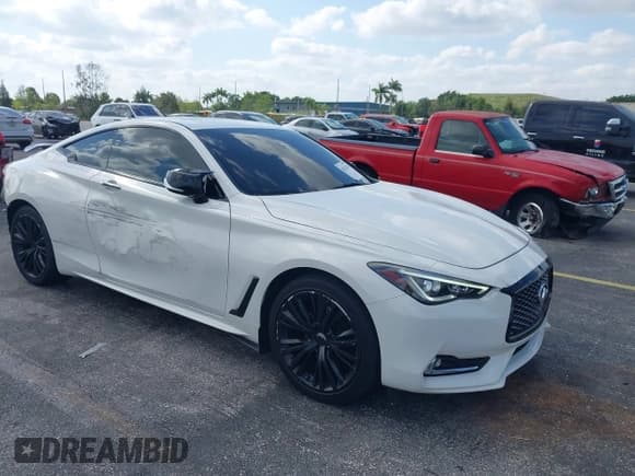 ✅ 2017 Infiniti Q60 Premium • VIN: JN1CV7EK7HM110553 • Lot: 42115242. Listed on IAAI with 83,129 mi. Free auction sales archive from the USA and detailed vehicle history report at DreamBid. Image 1.