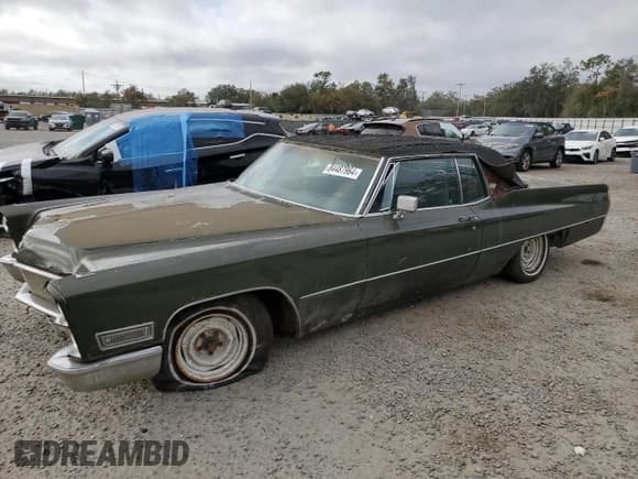 ✅ 1968 Cadillac Eldorado • VIN: J8277779 • Lot: 84487964. Listed on Copart with 92,328 mi. Free auction sales archive from the USA and detailed vehicle history report at DreamBid. Image 1.