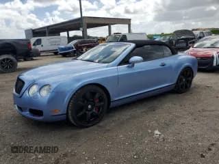 ✅ 2007 Bentley Continental GT • VIN: SCBDR33W27C044800 • Lot: 85331315. Listed on Copart with 43,745 mi. Free auction sales archive from the USA and detailed vehicle history report at DreamBid. Image 1.