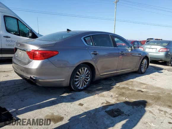 ✅ 2015 Kia K900 Luxury • VIN: KNALW4D41F6020597 • Lot: 85770734. Listed on Copart with 139,327 mi. Free auction sales archive from the USA and detailed vehicle history report at DreamBid. Image 3.