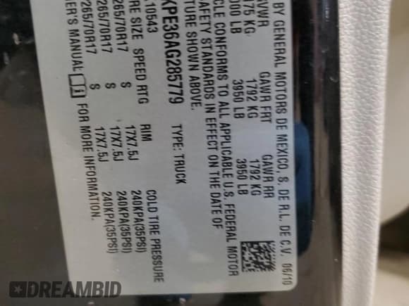 ✅ 2010 Chevrolet Silverado 1500 Work Truck • VIN: 3GCRKPE36AG285779 • Lot: 49158175. Listed on Copart with 135,594 mi. Free auction sales archive from the USA and detailed vehicle history report at DreamBid. Image 12.