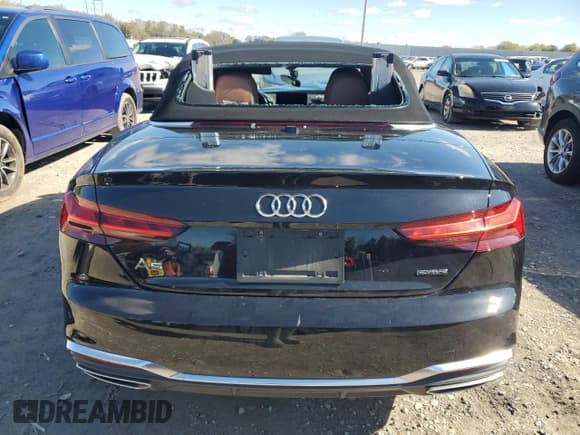 ✅ 2023 Audi A5 Cabriolet S line Premium Plus • VIN: WAU4AGF56PN005871 • Lot: 76240404. Wystawiony na Copart z przebiegiem 13 411 mil. Bezpłatny archiwum sprzedaży aukcyjnych z USA i szczegółowy raport historii pojazdu na DreamBid. Zdjęcie 6.